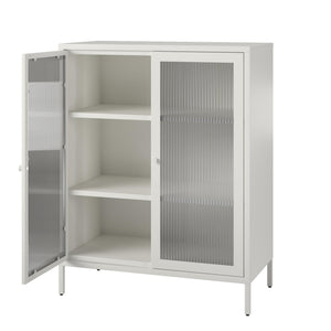 Systembuild Evolution Ashbury Heights 2 Door Metal Accent Cabinet - White