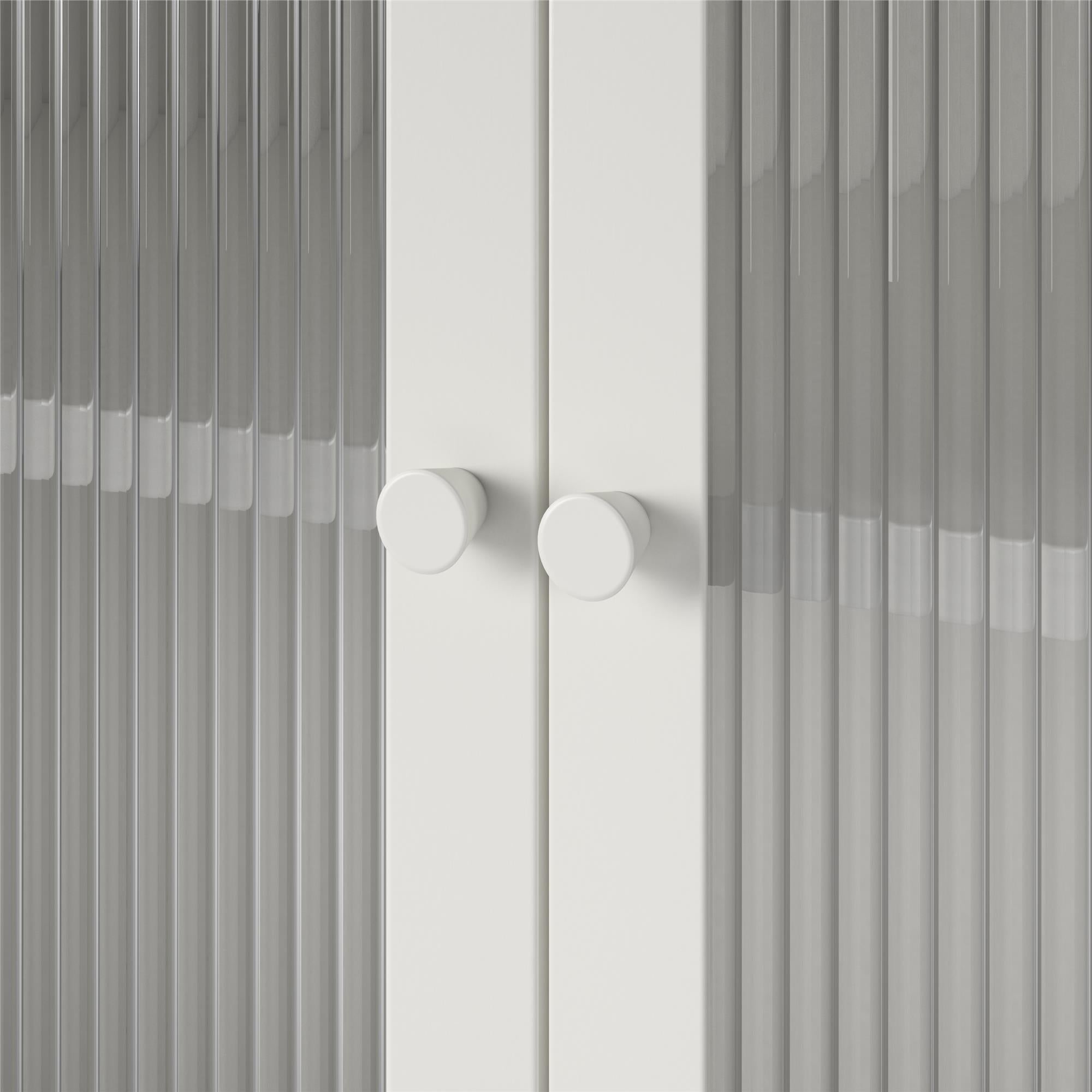 Systembuild Evolution Ashbury Heights 2 Door Metal Accent Cabinet - White