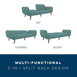 Novogratz Brittany Futon Sofa Bed - Teal
