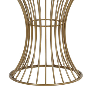 CosmoLiving Westwood Glass Top Dining Table - Brass