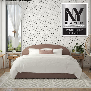 Mr. Kate Moon Upholstered Bed with Storage - Blush - King