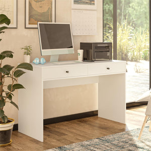 Ameriwood Home The Loft 2 Drawer Desk - White