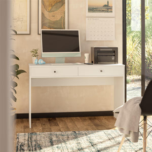 Ameriwood Home The Loft 2 Drawer Desk - White