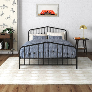 Novogratz Bushwick Metal Bed - Black - Full