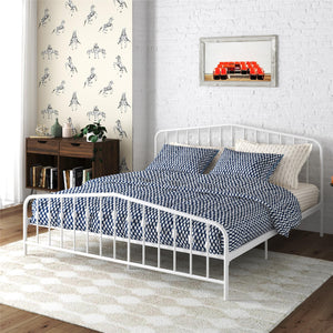 Novogratz Bushwick Metal Bed - White - King
