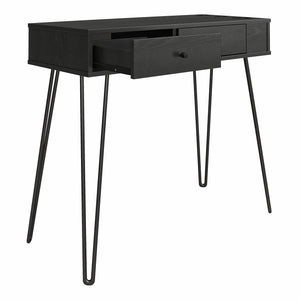 Novogratz Kimberly At Home Vanity with Drawers - Black Oak