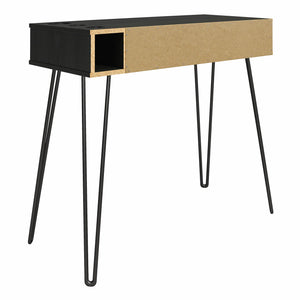 Novogratz Kimberly At Home Vanity with Drawers - Black Oak