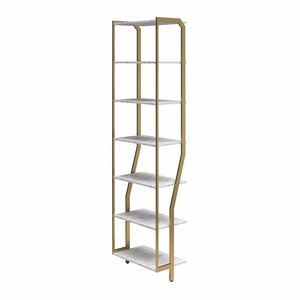 CosmoLiving Gwyneth Closet - Shelves - White marble