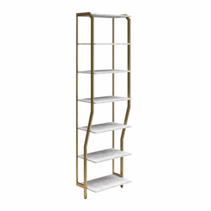 CosmoLiving Gwyneth Closet - Shelves - White marble