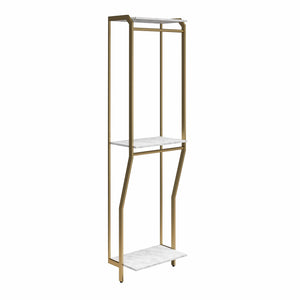 CosmoLiving Gwyneth Closet - Hanging Rods - White marble