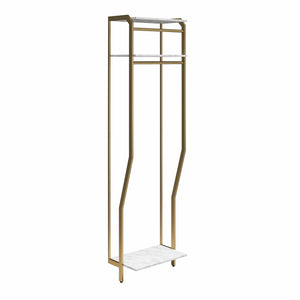 CosmoLiving Gwyneth Closet - Hanging Rods - White marble