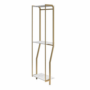 CosmoLiving Gwyneth Closet - Hanging Rods - White marble
