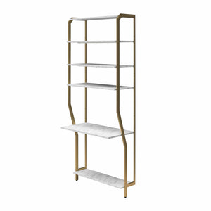 CosmoLiving Gwyneth Closet - Vanity - White marble
