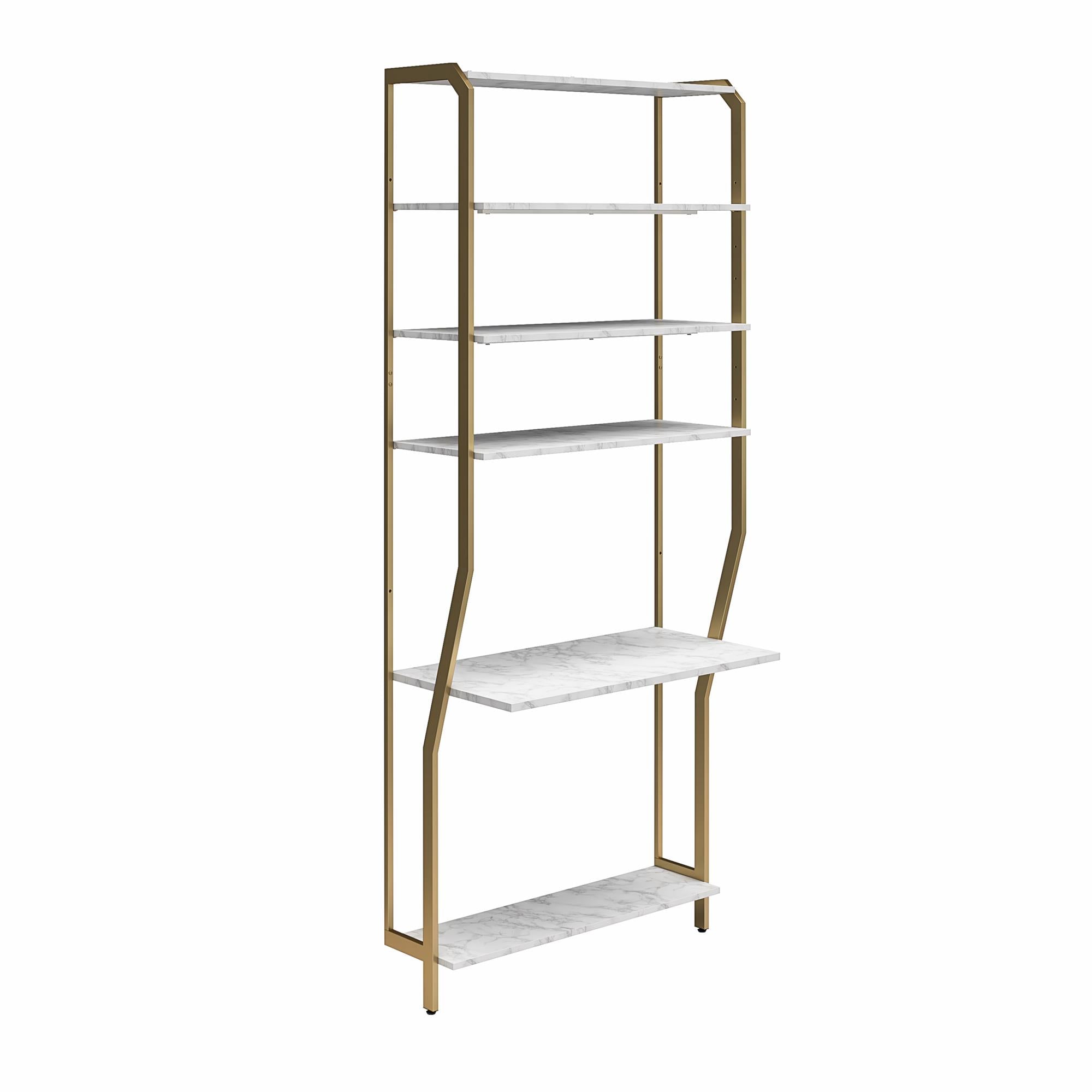CosmoLiving Gwyneth Closet - Vanity - White marble