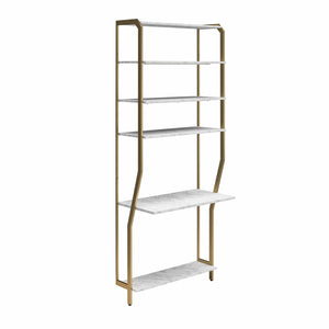 CosmoLiving Gwyneth Closet - Vanity - White marble