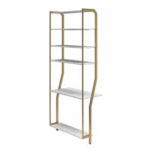 CosmoLiving Gwyneth Closet - Vanity - White marble