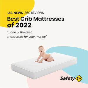 Safety 1st Heavenly Dreams Crib and Toddler Bed Mattress, White - White - Crib & Toddler Mattress