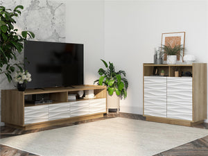 Ameriwood Home Wynn TV Stand for TVs up to 65" - Natural