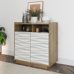 Ameriwood Home Wynn 2-Door Accent Cabinet  - Natural
