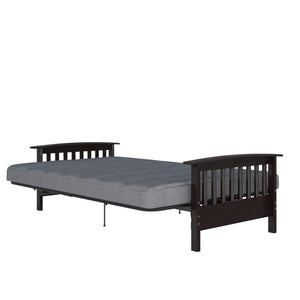 DHP Neo Mission Futon Set with Wood Frame and Mattress - Gray