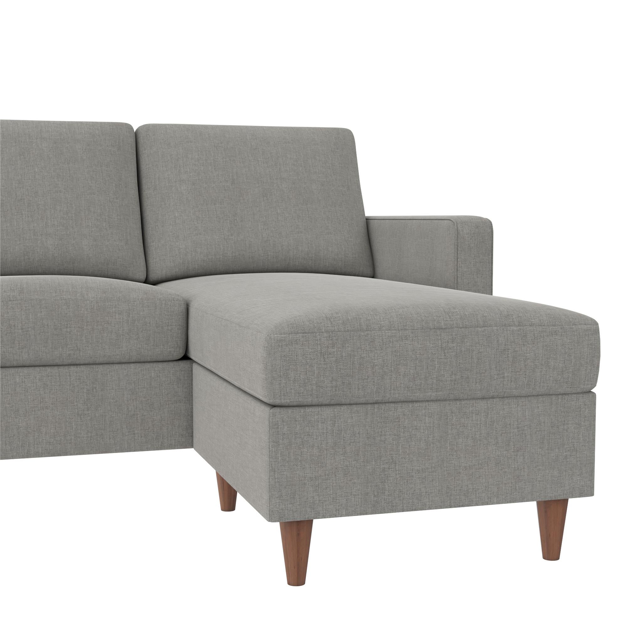 DHP Liah Sectional Sofa - Light Gray
