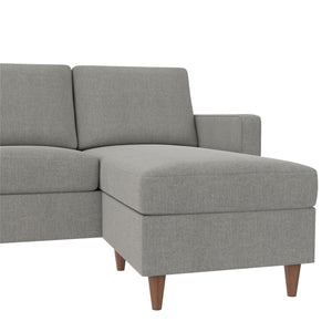 DHP Liah Sectional Sofa - Light Gray