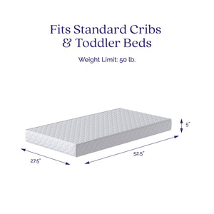Signature Sleep Sweet Cuddles Crib & Toddler Bed Mattress - White - Crib & Toddler Mattress