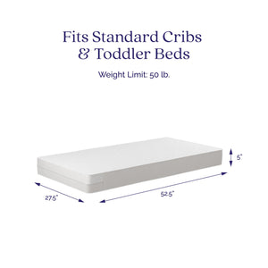 Signature Sleep Sweet Cuddles Crib & Toddler Bed Mattress - White - Crib & Toddler Mattress