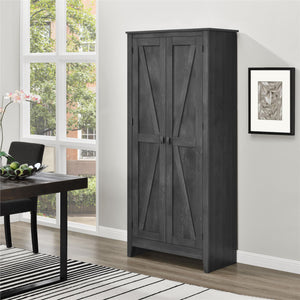 Systembuild Evolution Farmington 31.5" Wide Storage Cabinet - Rustic Gray