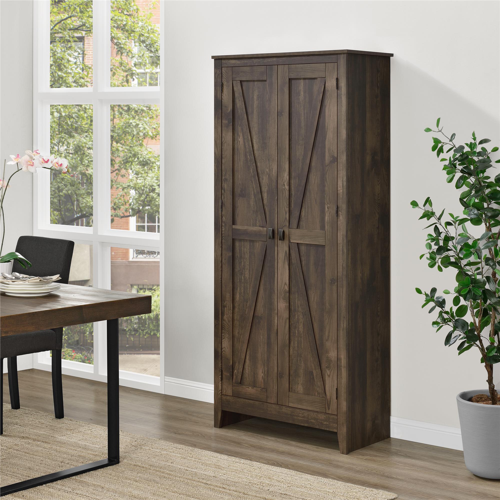 Systembuild Evolution Farmington 31.5" Wide Storage Cabinet - Rustic