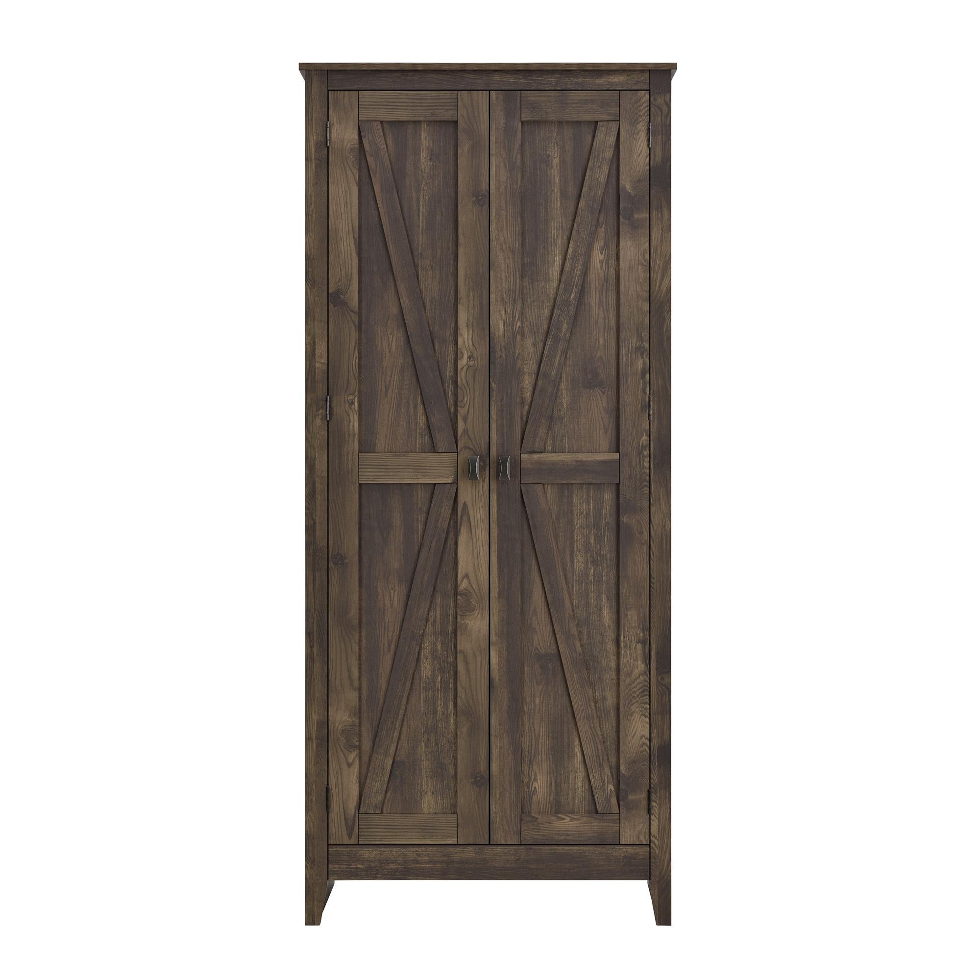 Systembuild Evolution Farmington 31.5" Wide Storage Cabinet - Rustic