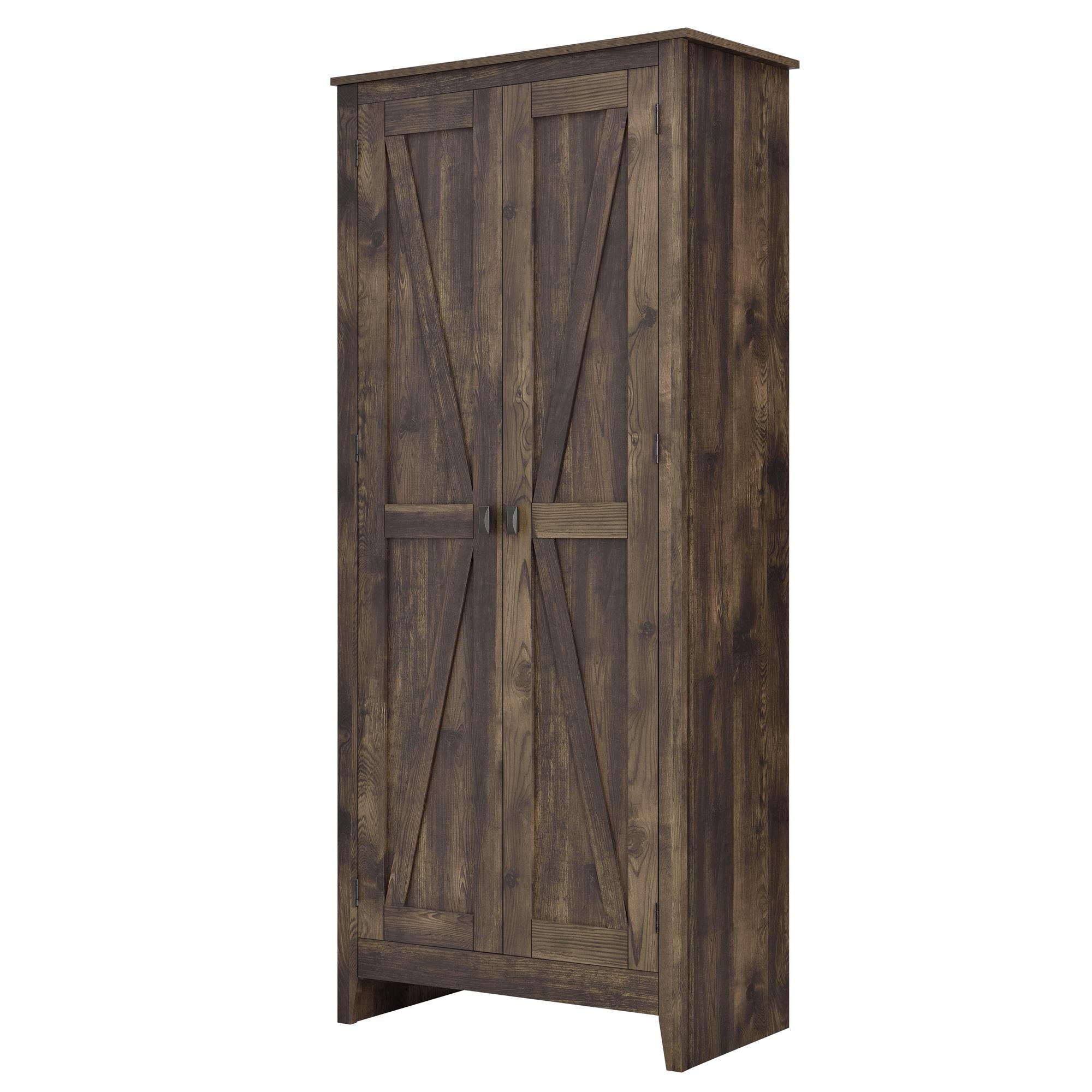 Systembuild Evolution Farmington 31.5" Wide Storage Cabinet - Rustic