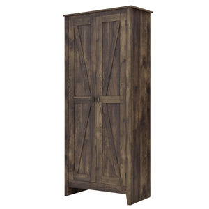Systembuild Evolution Farmington 31.5" Wide Storage Cabinet - Rustic
