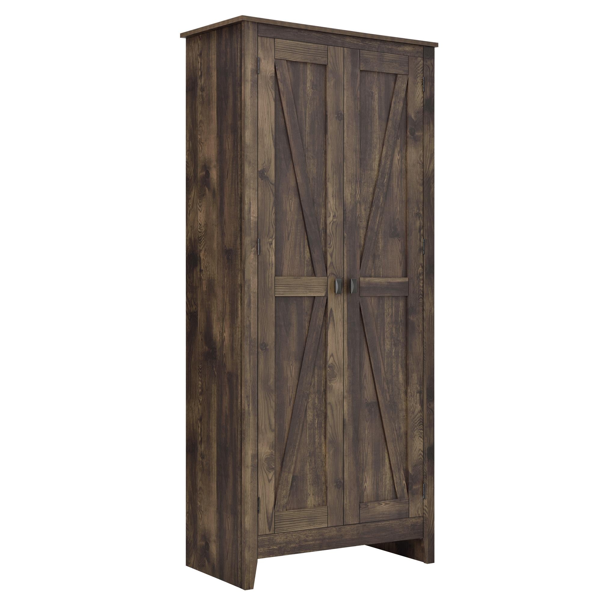 Systembuild Evolution Farmington 31.5" Wide Storage Cabinet - Rustic