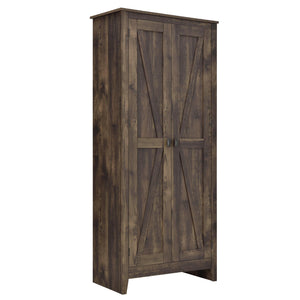 Systembuild Evolution Farmington 31.5" Wide Storage Cabinet - Rustic