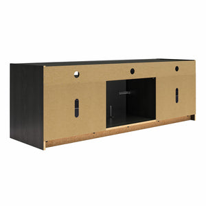 Ameriwood Home Luna Fireplace TV Stand for TVs up to 75" - Black Oak
