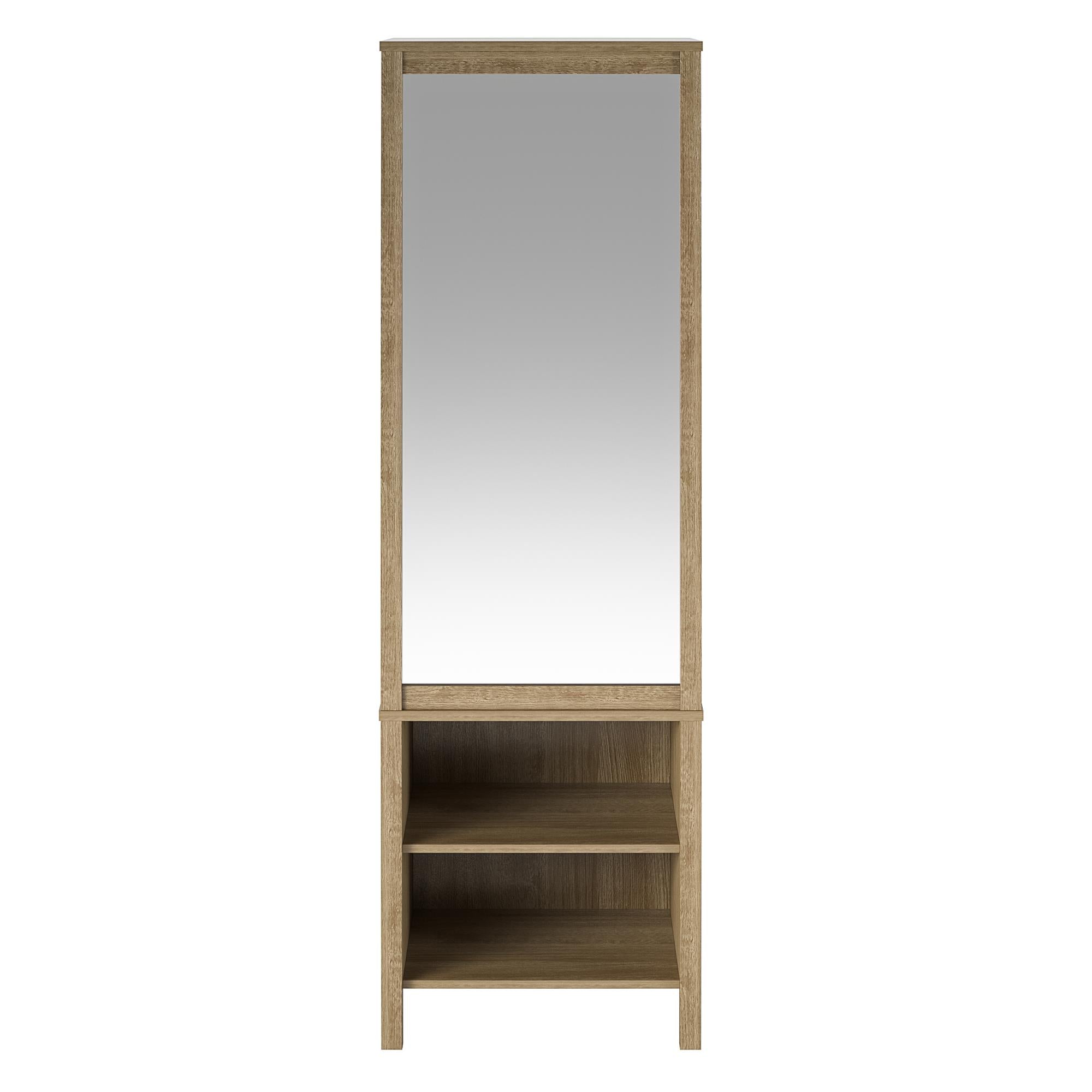 Ameriwood Home Wimberly Wardrobe with Mirror - Natural