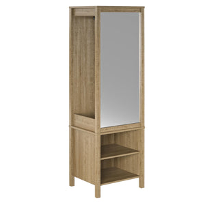 Ameriwood Home Wimberly Wardrobe with Mirror - Natural