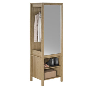 Ameriwood Home Wimberly Wardrobe with Mirror - Natural
