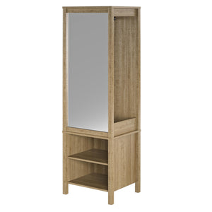Ameriwood Home Wimberly Wardrobe with Mirror - Natural