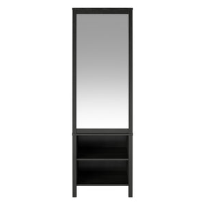 Ameriwood Home Wimberly Wardrobe with Mirror - Black Oak
