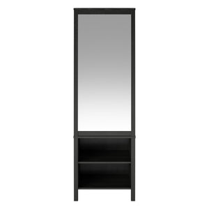 Ameriwood Home Wimberly Wardrobe with Mirror - Black Oak