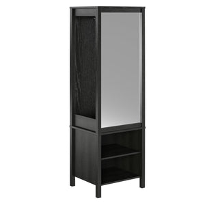 Ameriwood Home Wimberly Wardrobe with Mirror - Black Oak