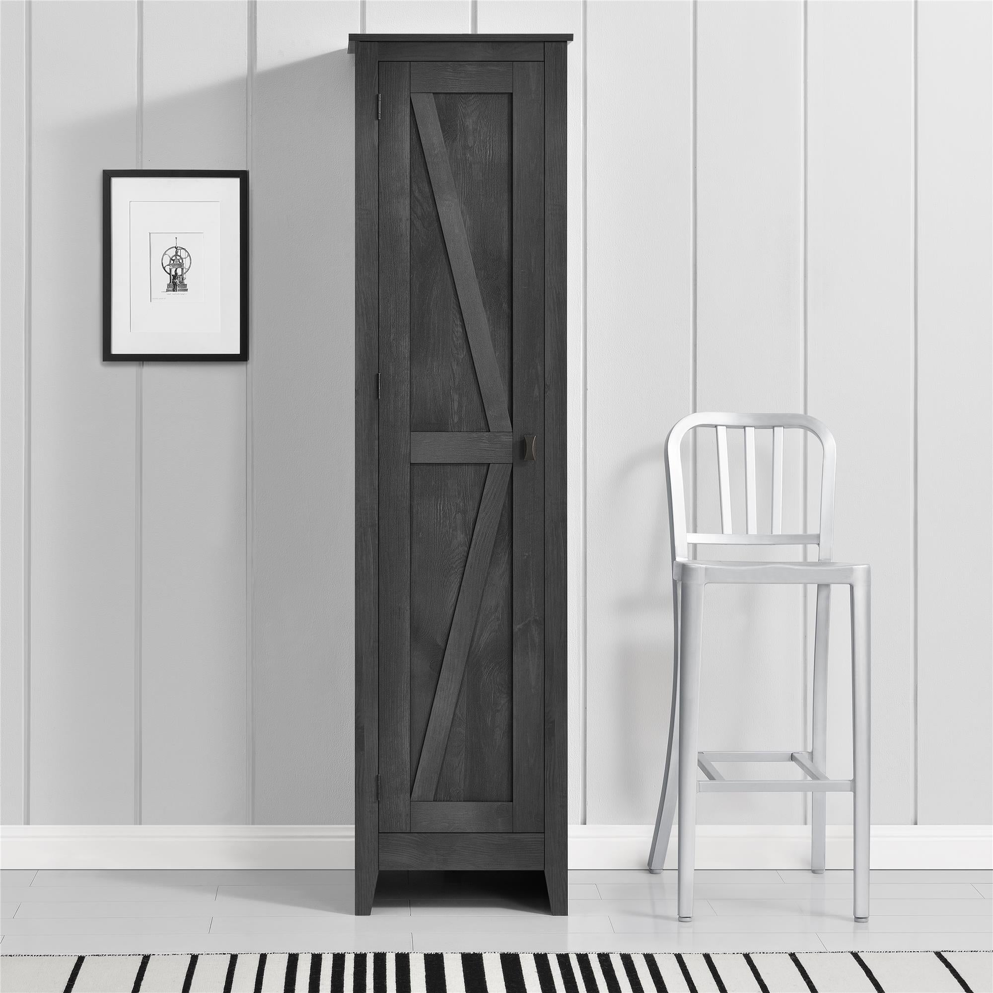 Systembuild Evolution Farmington 18" Wide Storage Cabinet - Rustic Gray