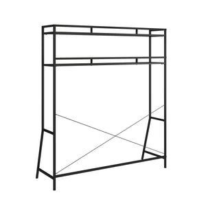 Novogratz Beverly Over-The-Bed Storage for Full and Full XL Beds - Black Oak