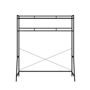 Novogratz Beverly Over-The-Bed Storage for Full and Full XL Beds - Black Oak