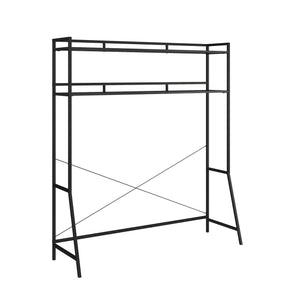 Novogratz Beverly Over-The-Bed Storage for Full and Full XL Beds - Black Oak
