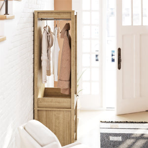 Ameriwood Home Wimberly Wardrobe with Mirror - Natural