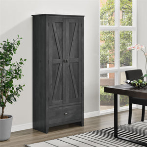 Systembuild Evolution Farmington 30" Wide Storage Cabinet - Rustic Gray
