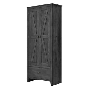 Systembuild Evolution Farmington 30" Wide Storage Cabinet - Rustic Gray